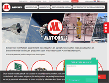 Tablet Screenshot of matcon.com
